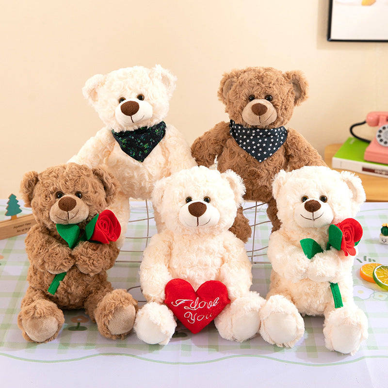 Miś Love Bear z Kwiatkiem – Pluszowa Maskotka