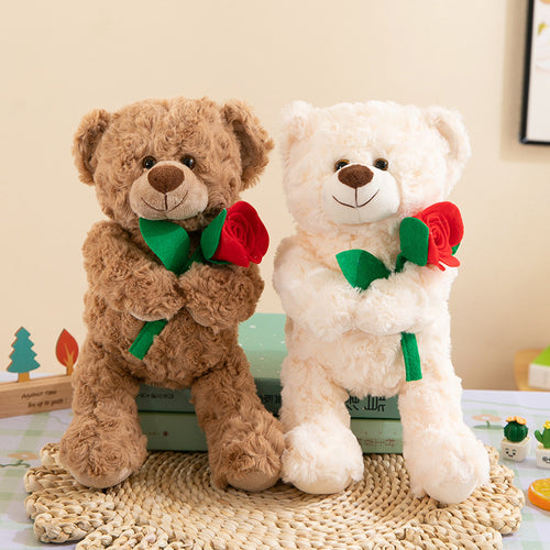 Miś Love Bear z Kwiatkiem – Pluszowa Maskotka